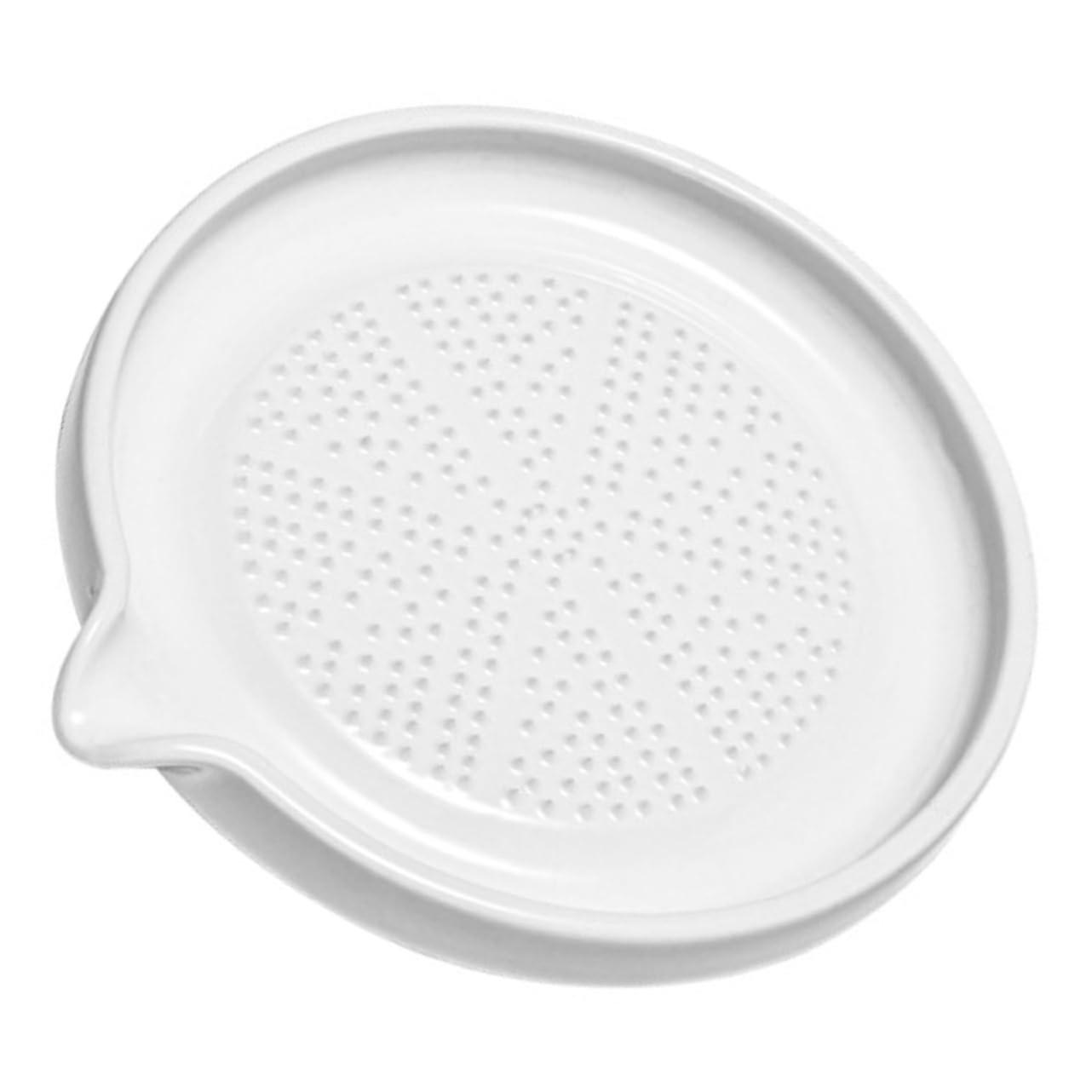 Garlic Press Ceramic Grinding Plate Sharp Bump Surface Manual Crusher for Kitchen and Ginger