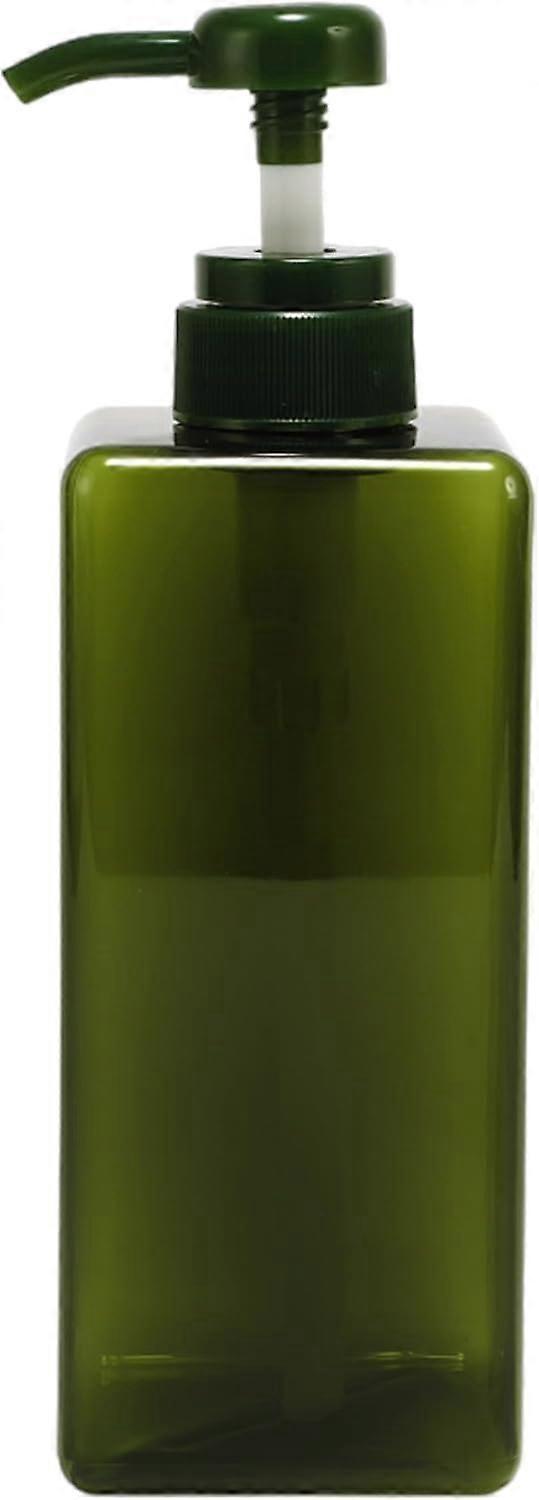 Soap Dispenser 650ml Green Square Liquid Soap Pump for Bathroom and Kitchen with Precise Control