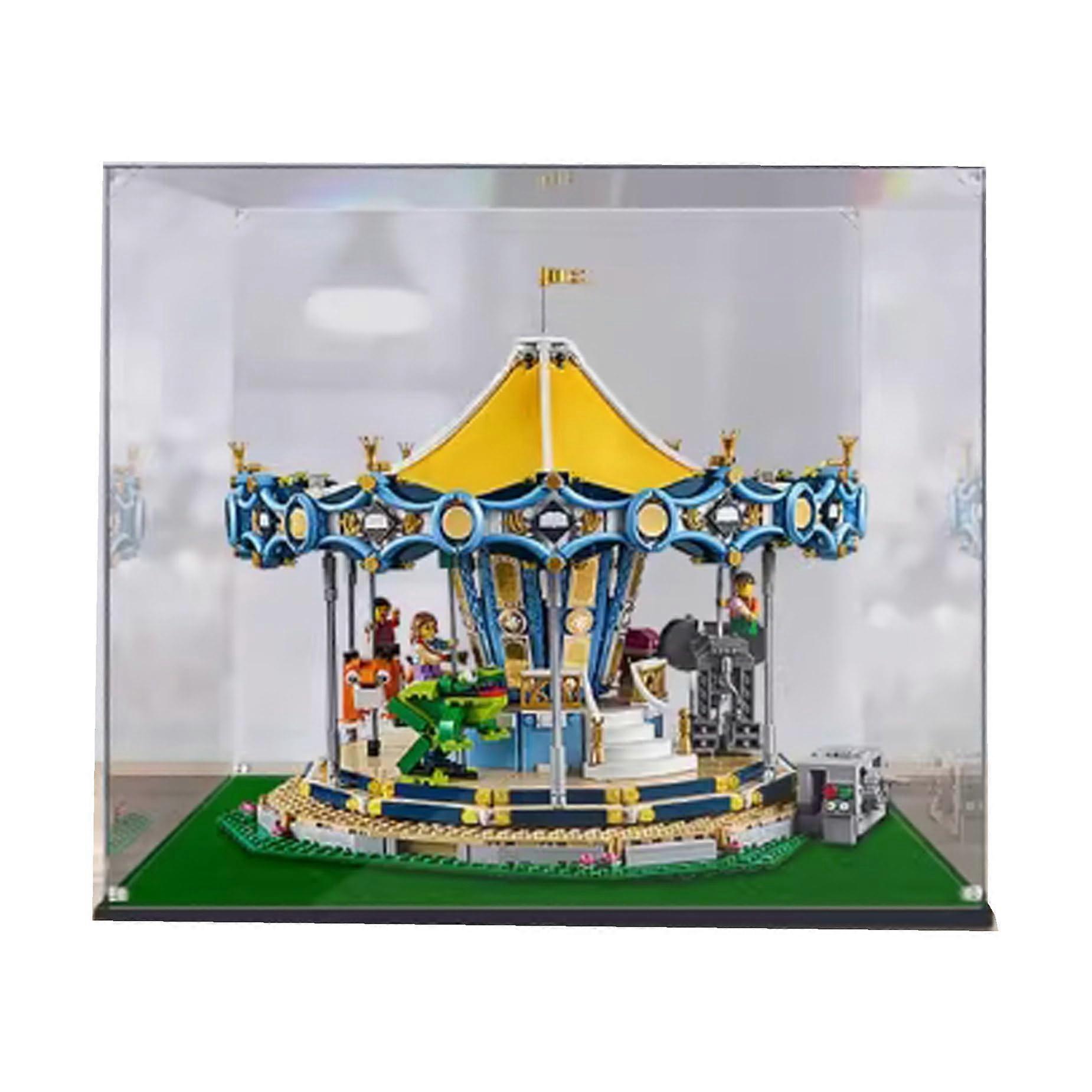 Acrylic Display Case for  10257 Carousel, Dustproof Clear Box with Snapfit Secure Assembly, 2mm