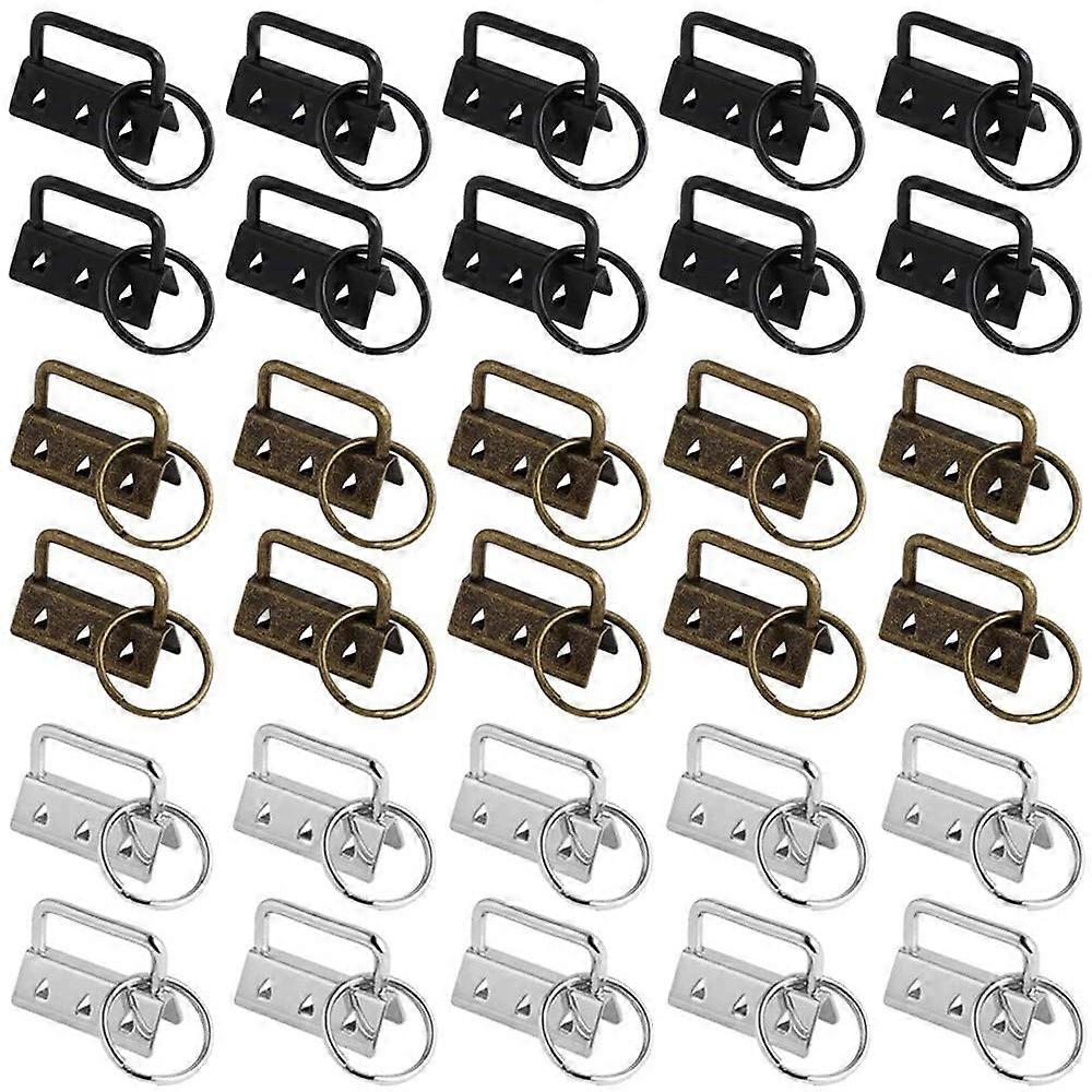 Key Chain Hardware, 30 Pieces Wristlet Hardware, for Hand Crafts