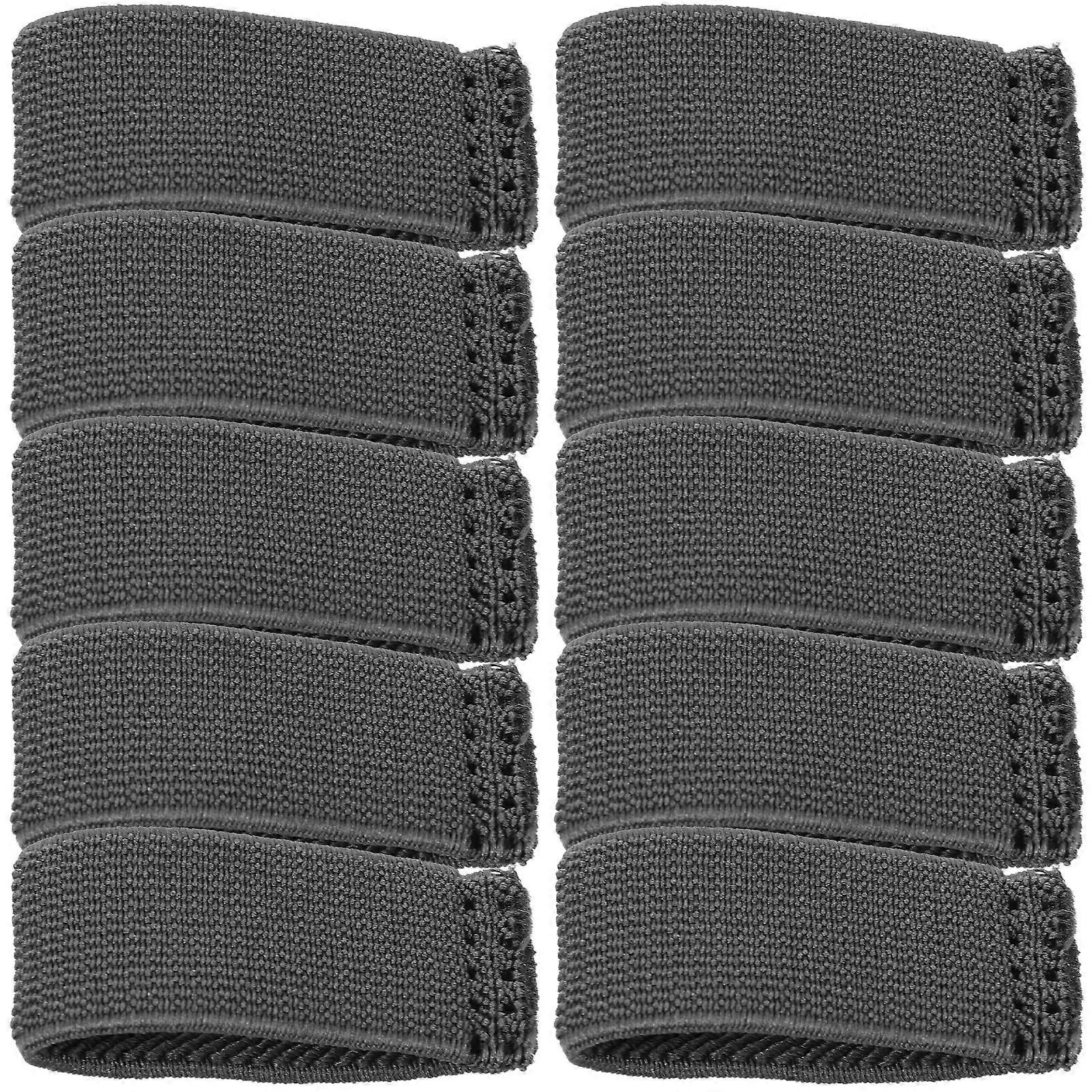 10Pcs Elastic Belt Keepers for Backpack Straps Loop Retainers