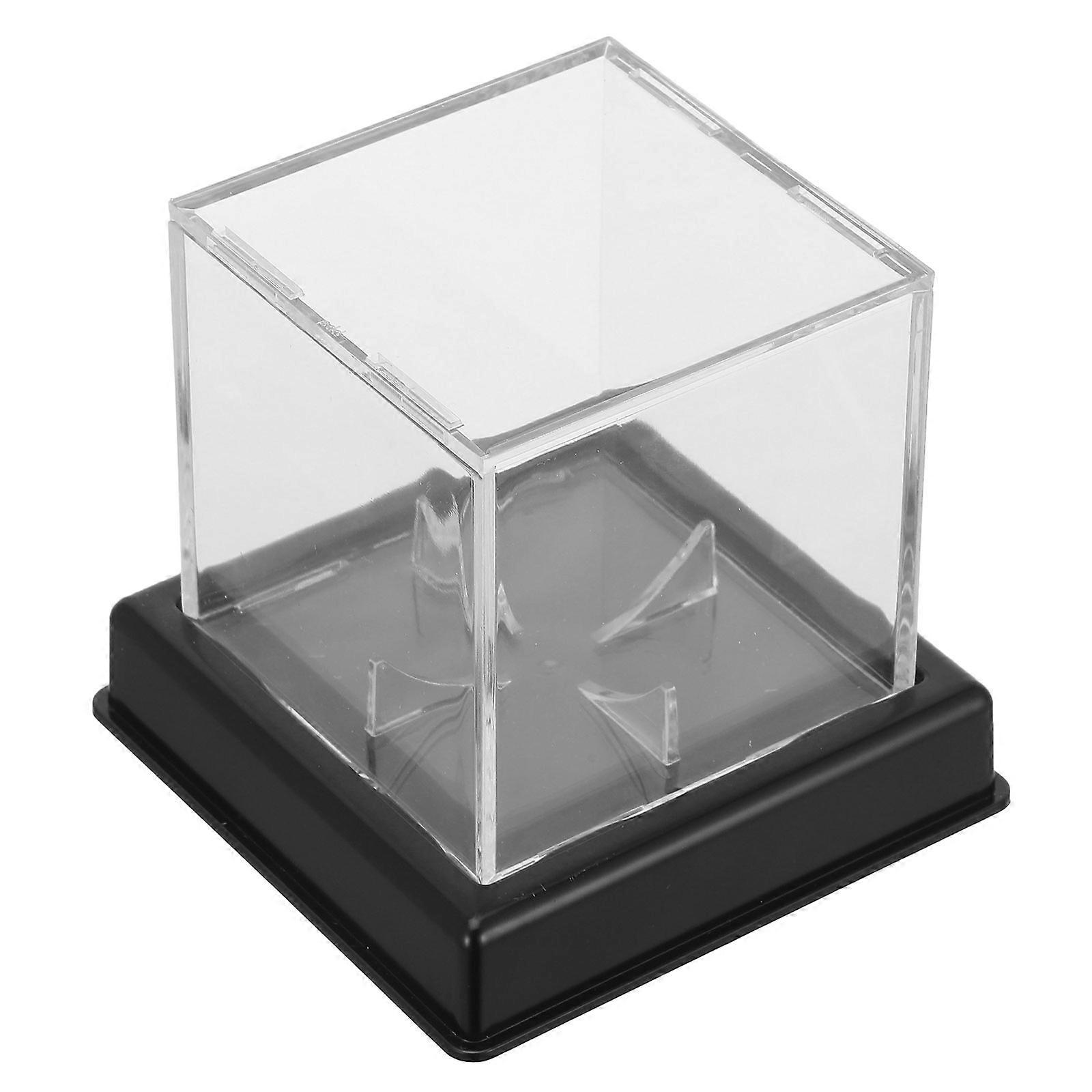 Baseball Display Accessory Acrylic Case for Storage 2Pcs Durable Holder
