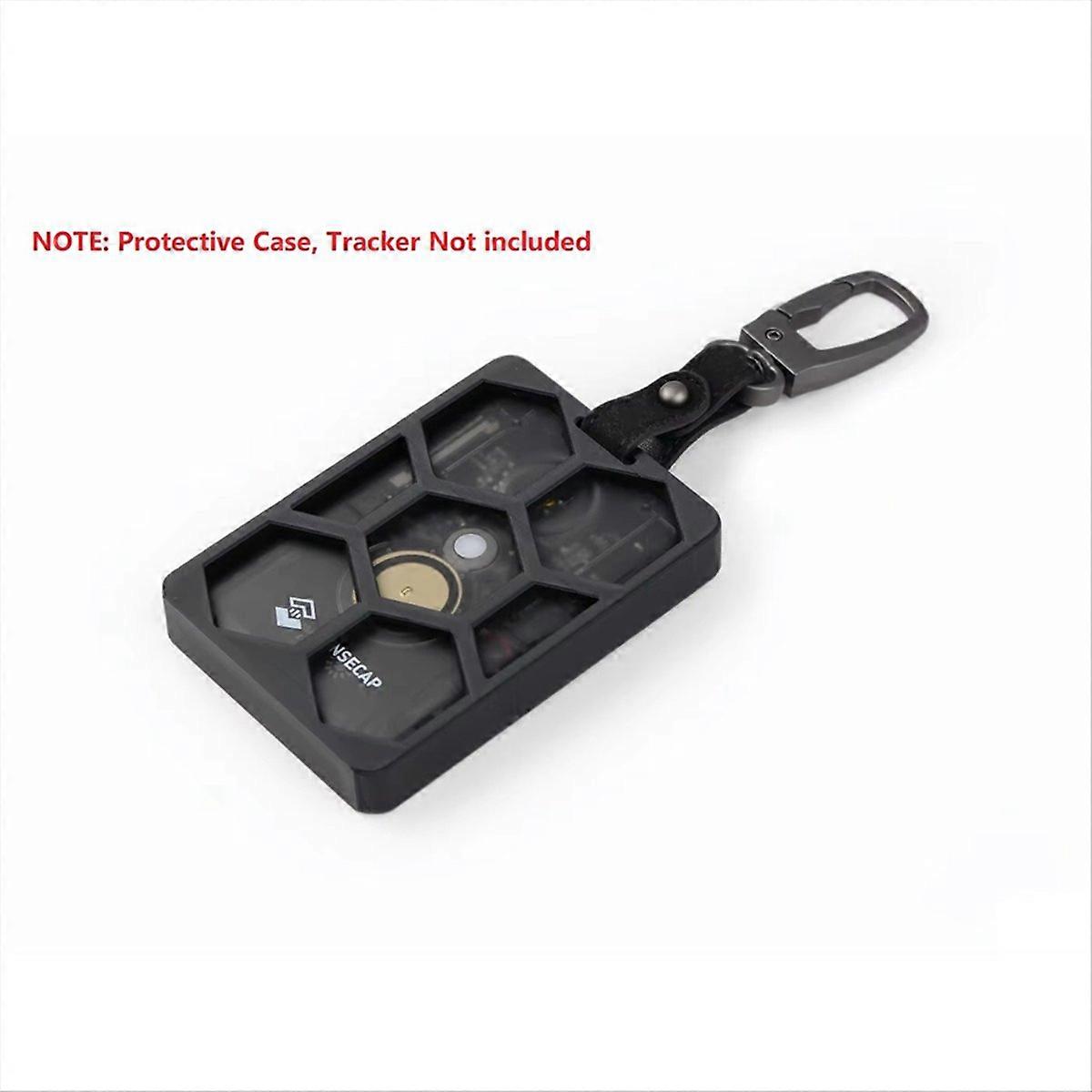 Protective Case with Leather Keychain for T1000 Tracker