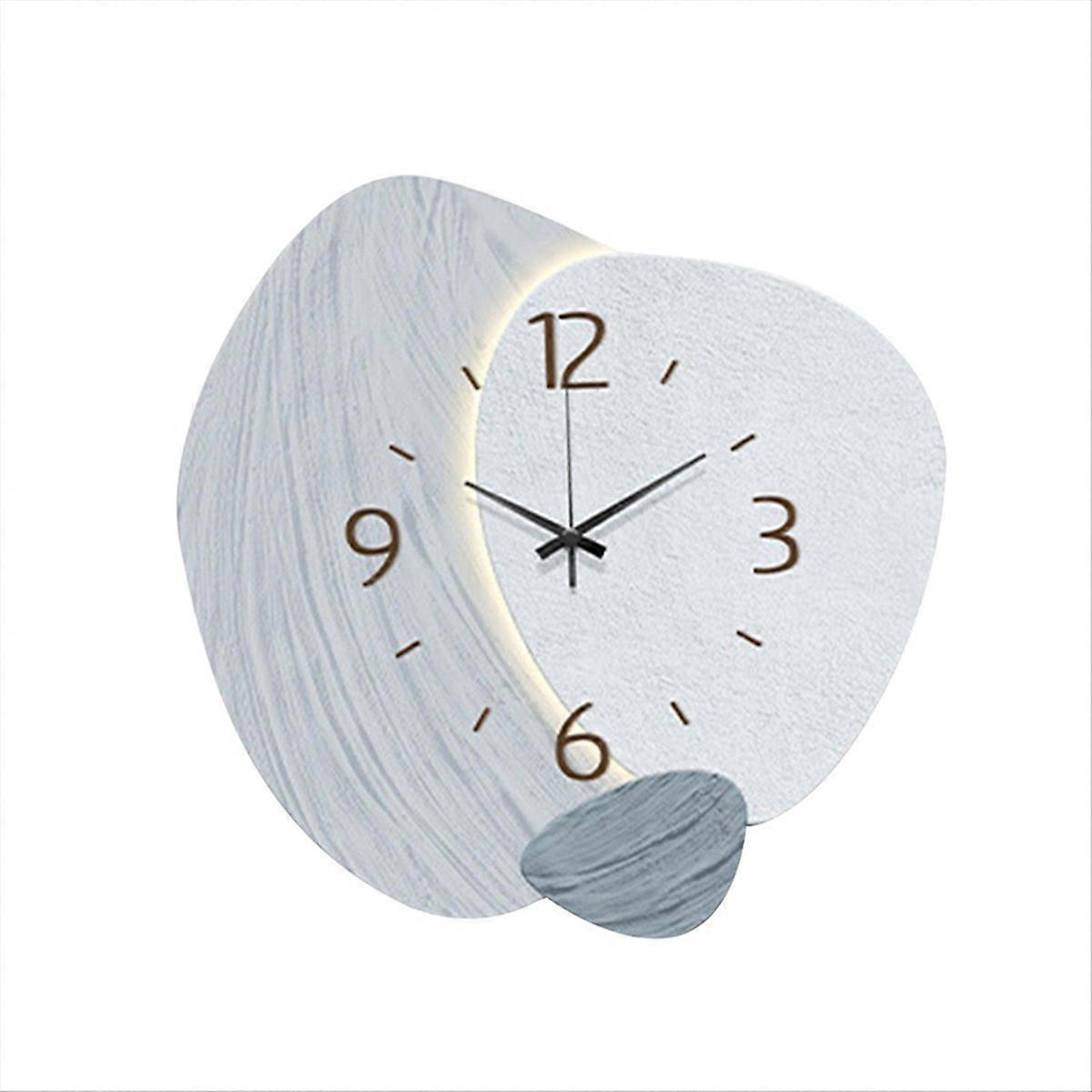 Non Ticking Simple Wall Decor Decorative Clock C