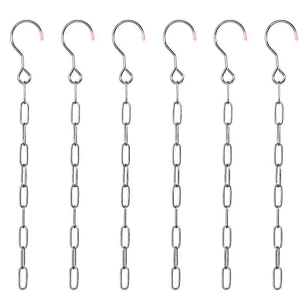 Space Saving Clothes Hangers Closet Organizer for 6Pcs Metal Chains