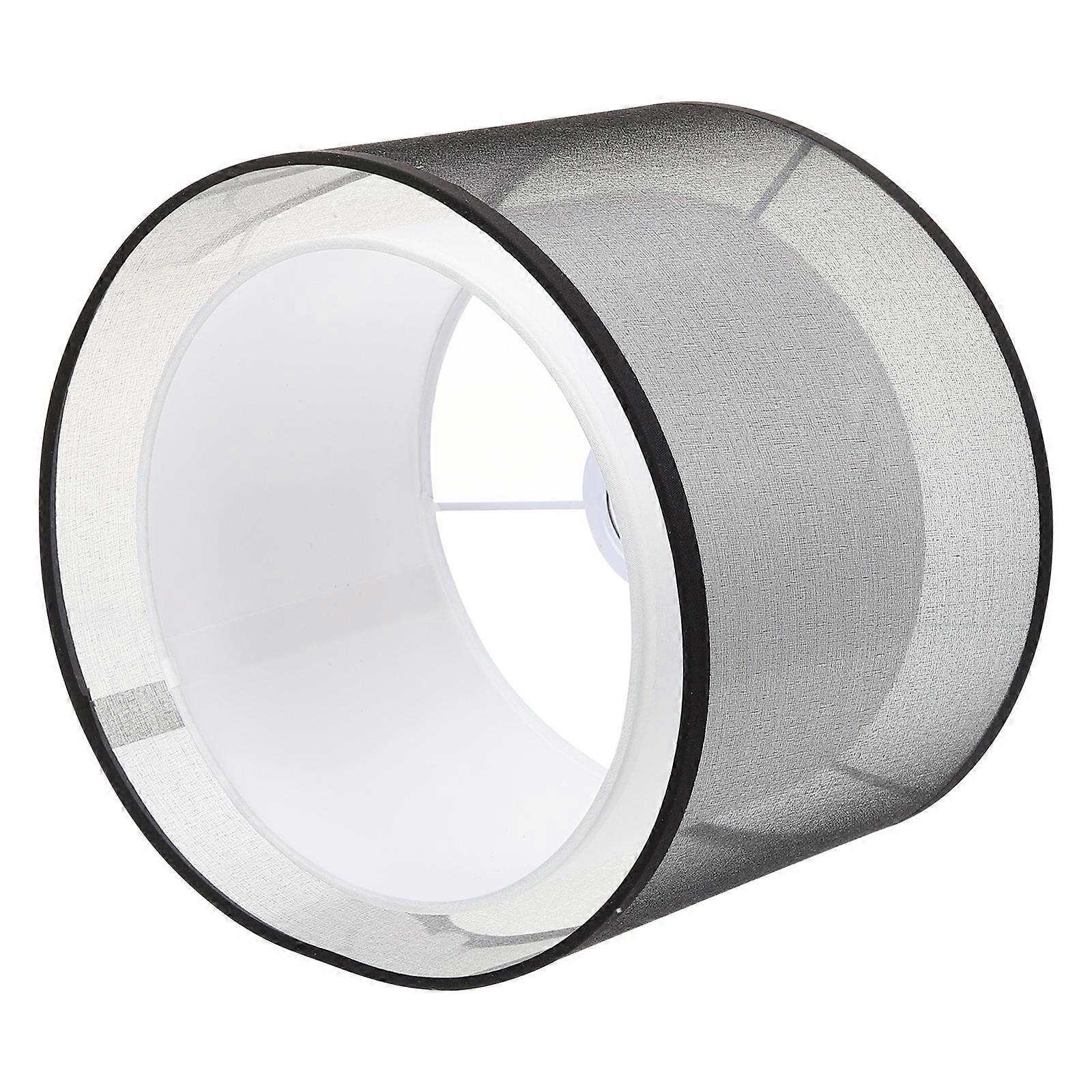 Black Double Layer Fabric Lampshade for Pendant Light Home Decor