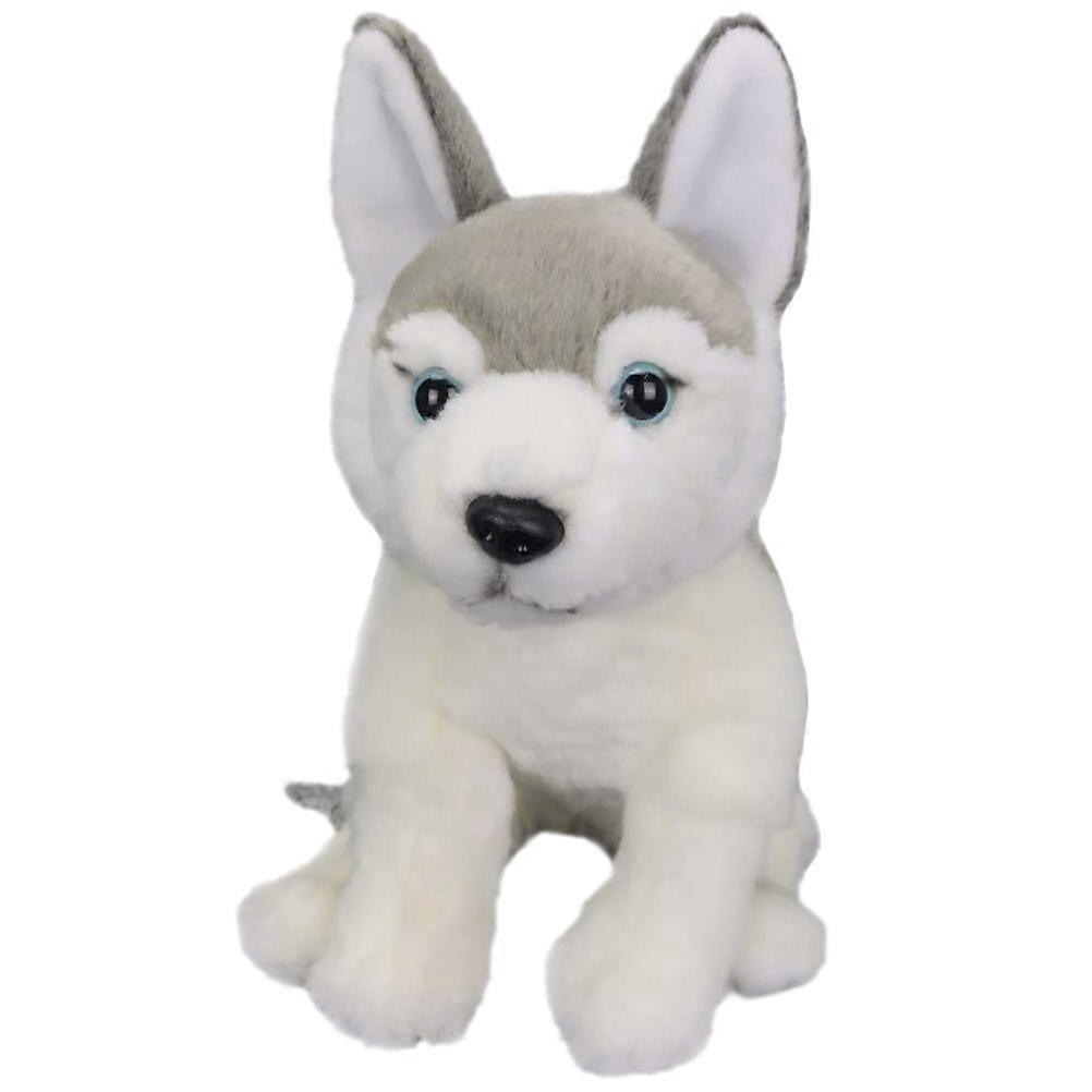 White Plush Dog Doll for Decor with Soft Stuffed Toy