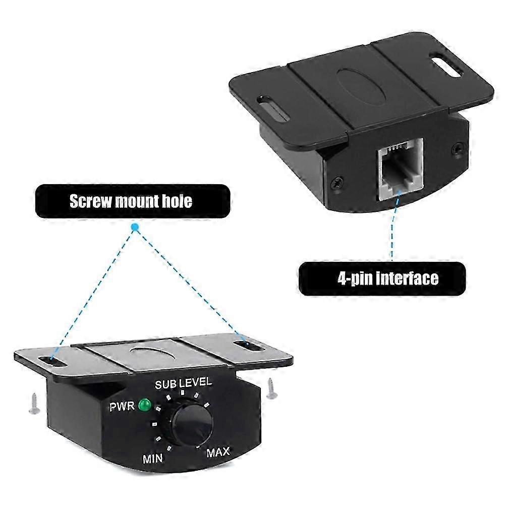 Car Amplifier Volume Control Cable for Audio Amplifier 5m 4Pin