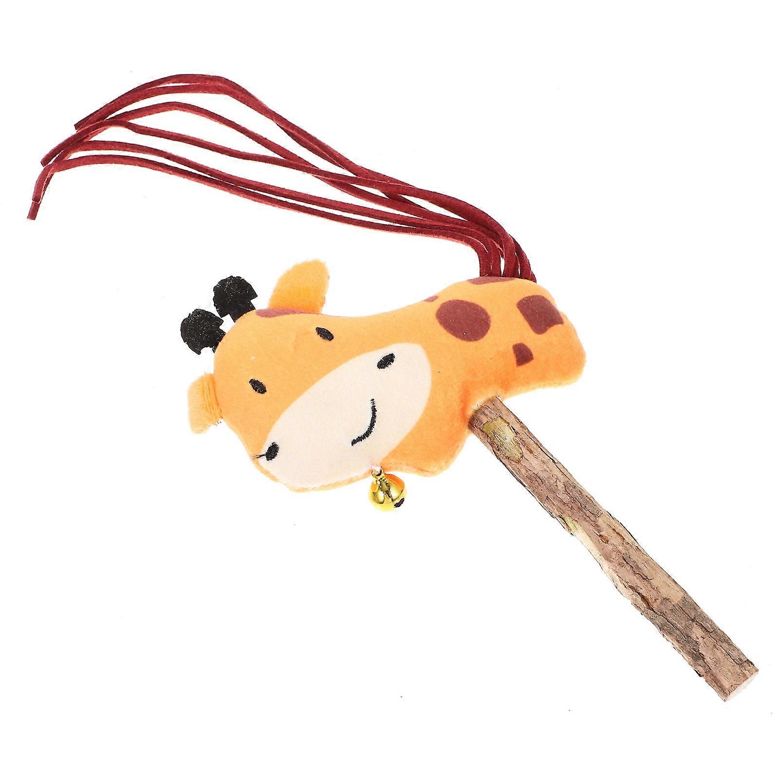 Plush Interactive Catnip Cat Teaser Stick for Indoor Cats