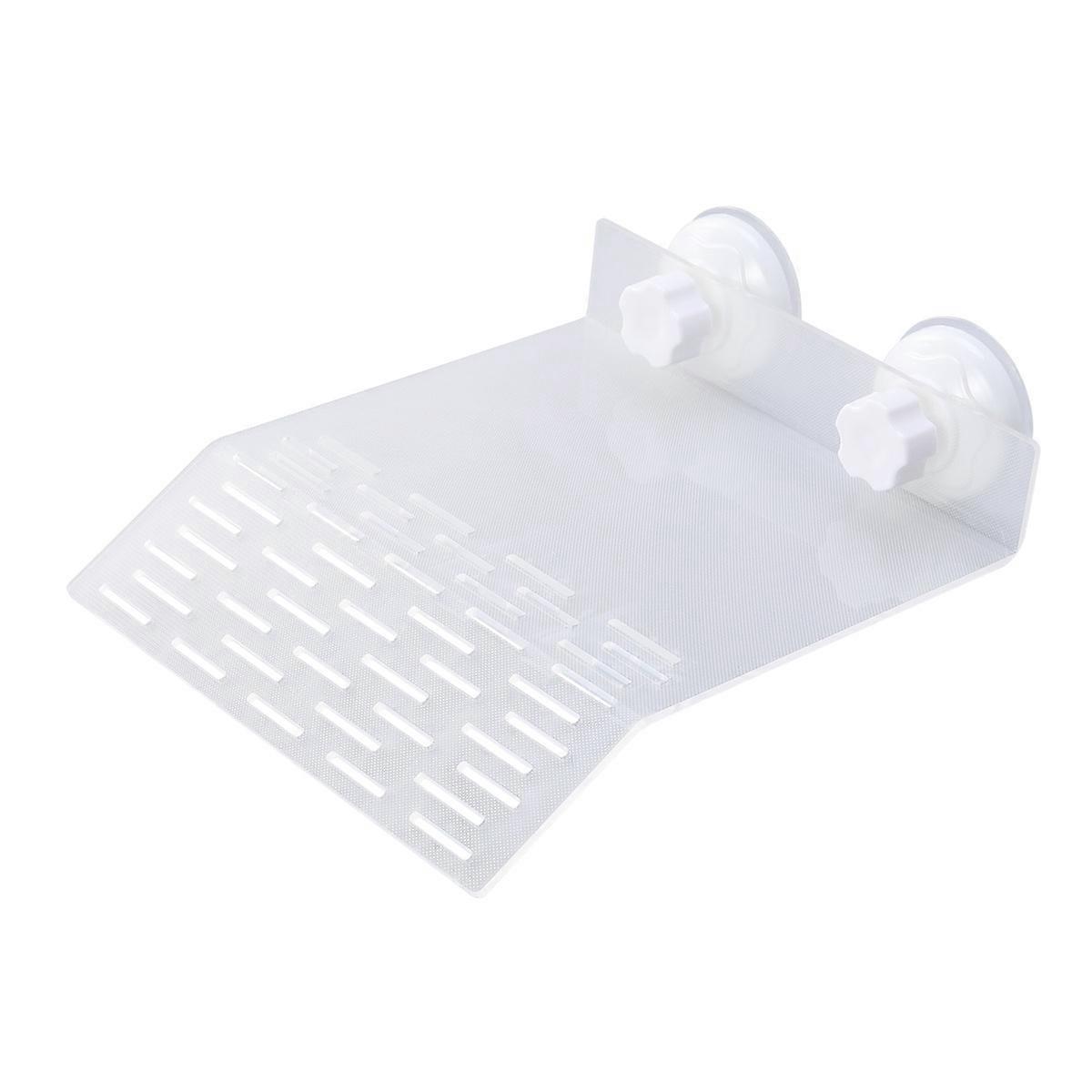 Turtle Platform Acrylic Floating Dock for Turtle Use 2Pcs White Set