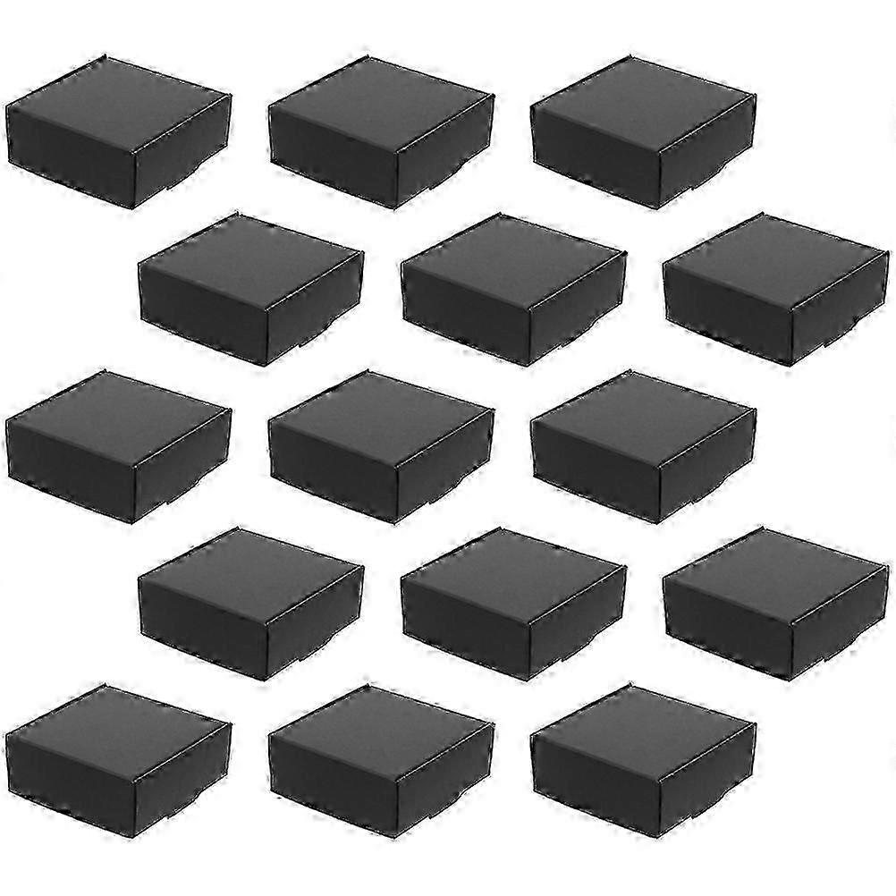 Paper Packing Boxes Black Mailing Boxes for Storage Use 15Pcs