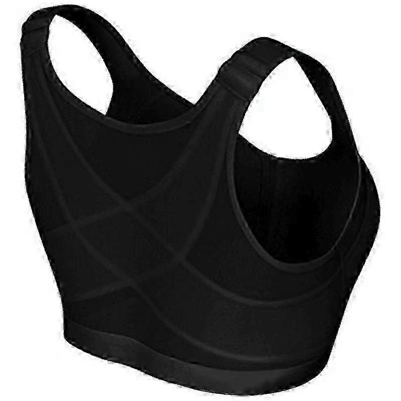 Post-Surgery Front-Fastening Sports Bra for Women with Wide Back Support - Front Closure Adjustable Sports Bra for Enhanced Comfort & Recovery