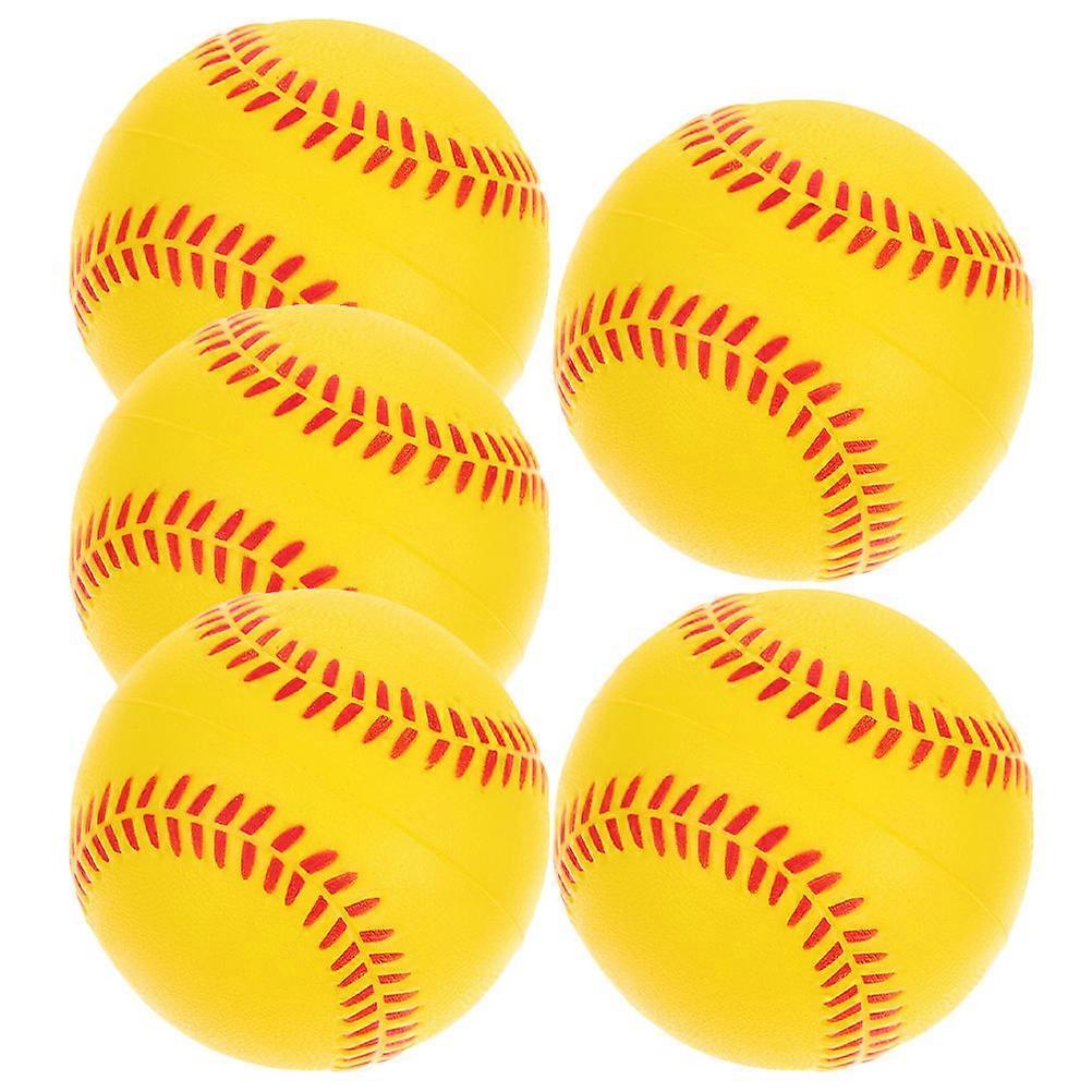 Soft PU Sponge Baseball 5Pcs Training Softballs for Kids Practice