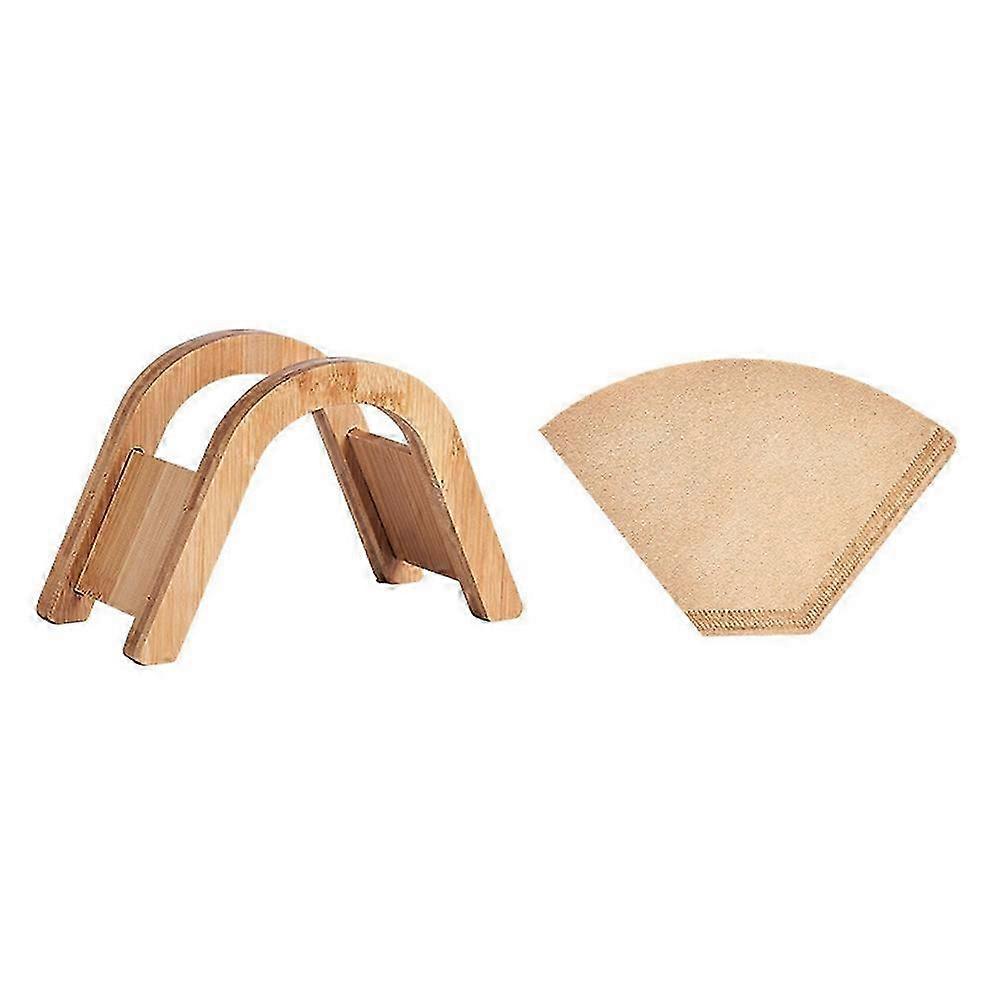 Hand Brewed Coffee Filter Paper Storage Rack Set Coffee Filter Paper Storage Box Solid Wood Filter