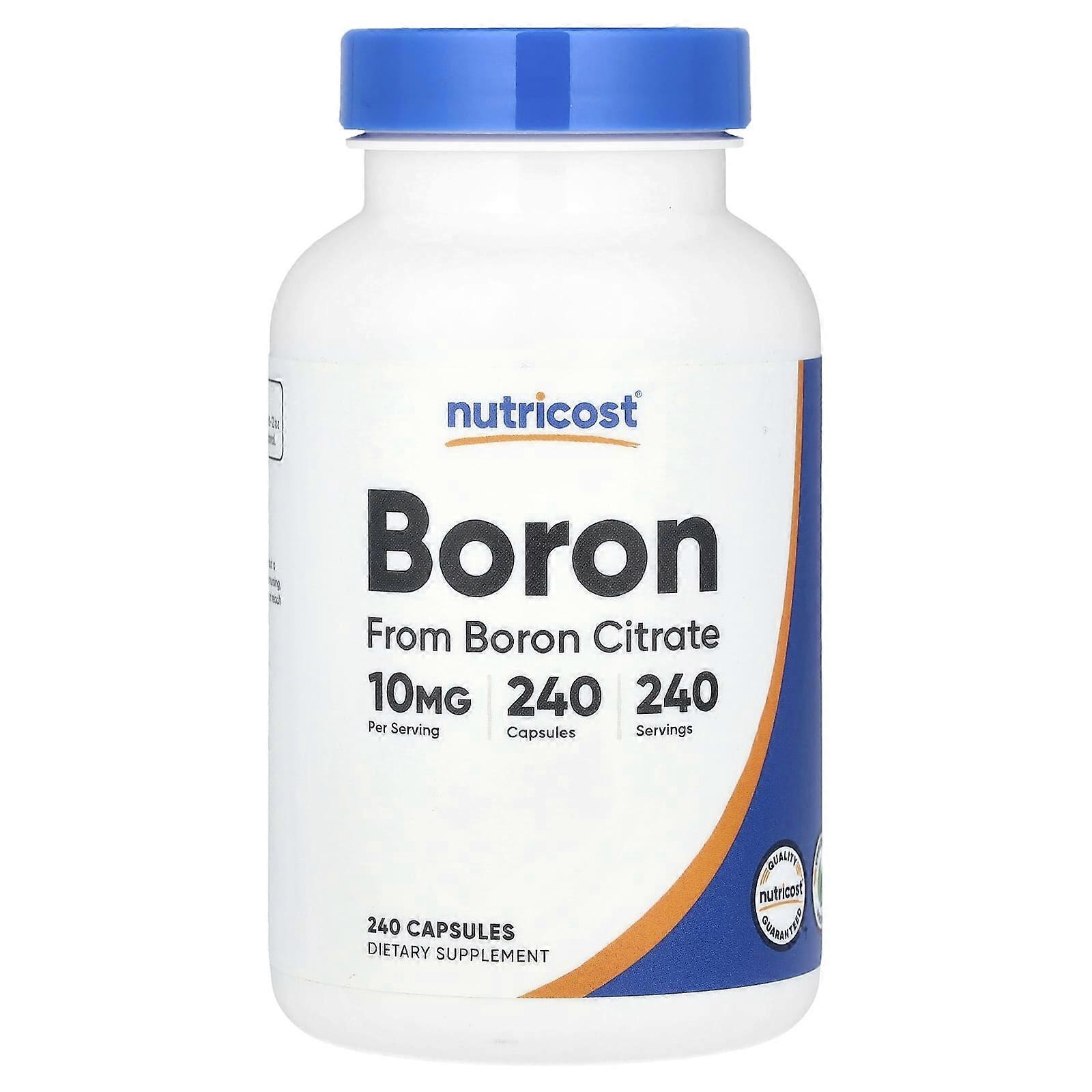 Nutricost, Boron, 10 mg , 240 Capsules, 2-Pack