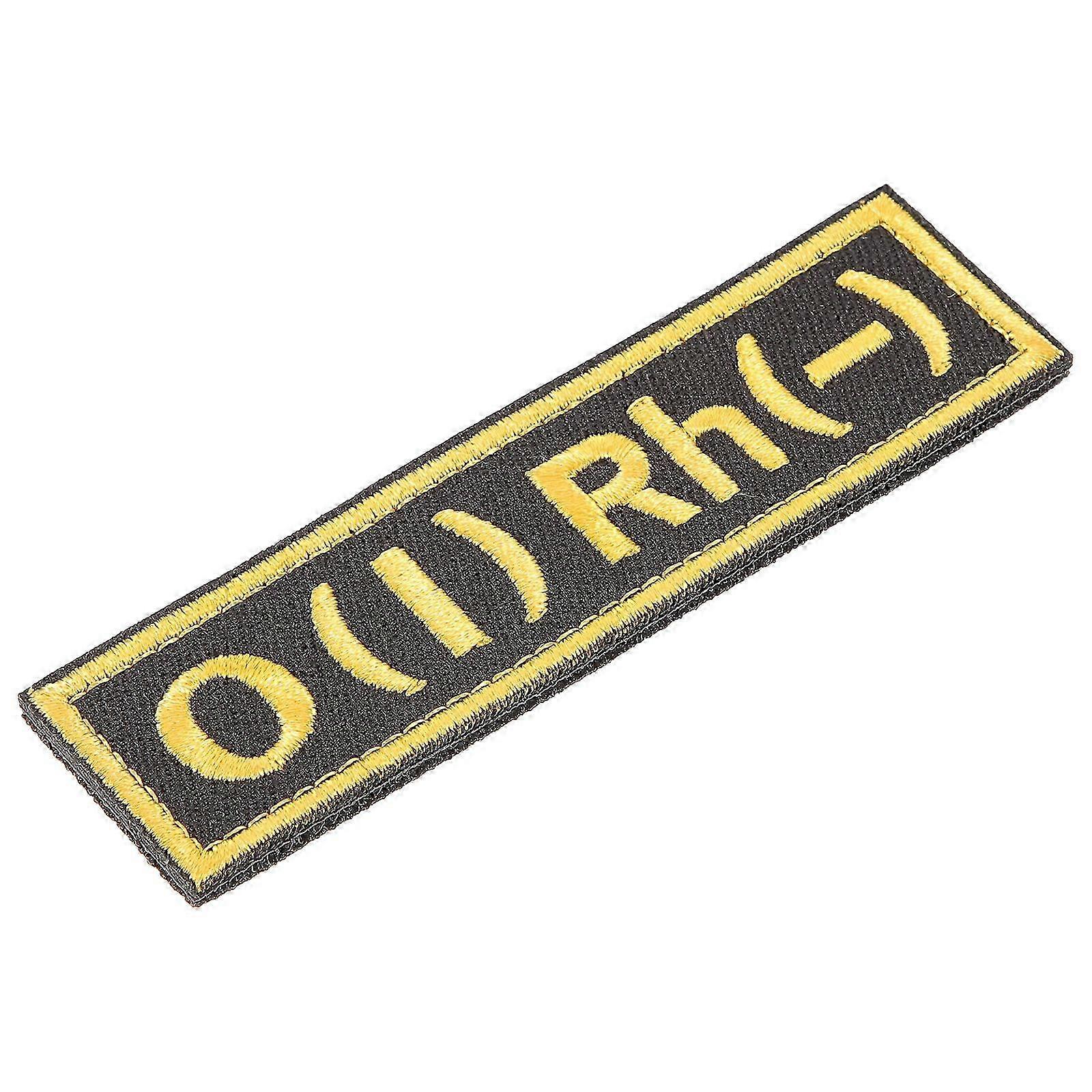 O Blood Type Embroidered Arm Patch compatible with Clothing Hook and Loop