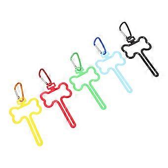 5 Pcs Hands Free Leash Poop Bag Holder Leash Waste Bag Carrier Poop Bag Holder Doggy Leash Carriers