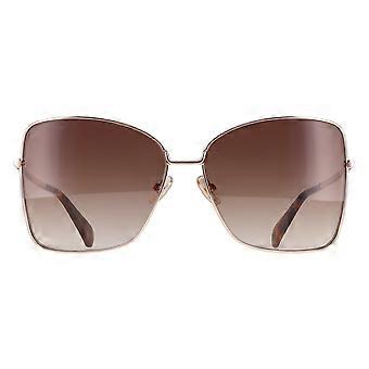 Max Mara Sunglasses MM0097 Menton 1 28F Shiny Rose Gold Brown Gradient
