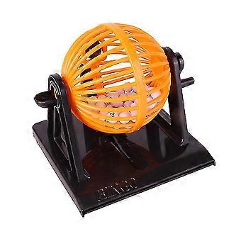 Bingo Game Set Traditional Family Party Game Play Includes Round Cage 90 Number Balls 12 Cards Family Game