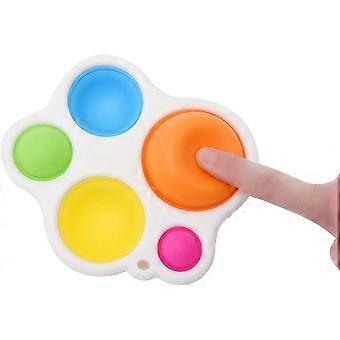 Sensoriska Fidget Leksaker Simple Dimple Fidget Toy Silicone Early Education Leksaker för spädbarn och småbarn