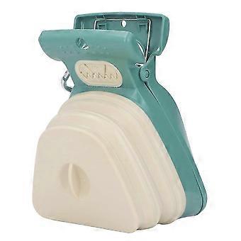 Dog Pooper Scooper Portable Poop Scooper Handheld Size Pup Poop Scoop With Garbage Bag Mustard Green