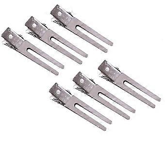 60 Packs Double Prong Hair Clips,Duck Billed Hair Clips for Hairdressing Curl Setting Section Clips,1.8 Inches Rustproof Metal Curl Hair Clips for Hai