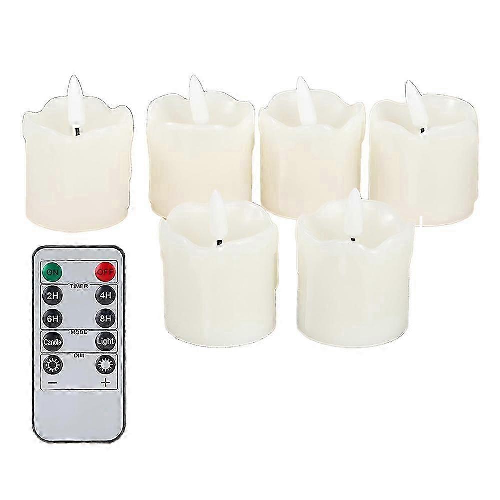 Flickering Flameless Votive Candles with Remote Timer compatible with Wedding