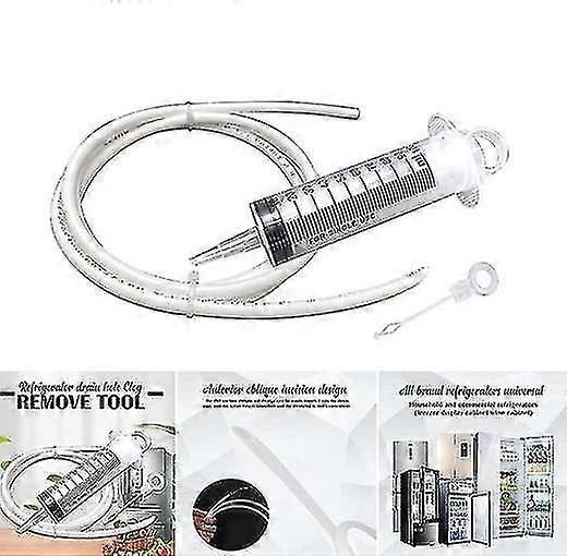 Refrigerator Drain Clog Remover - Medical-Grade Material, Reusable, Stops Leaks & Odors, Fits All Refrigerators, Freezers, Wine Cabinets