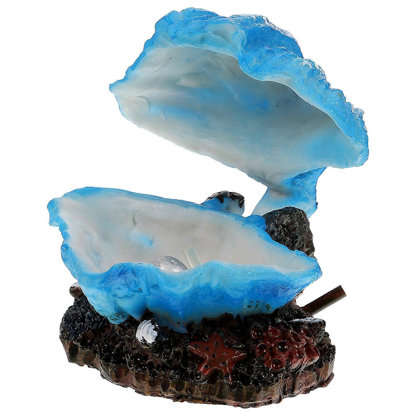 Bubble Maker Shell Decoration Artificial Shell Fish Tank Layout Prop Resin Craft Decor