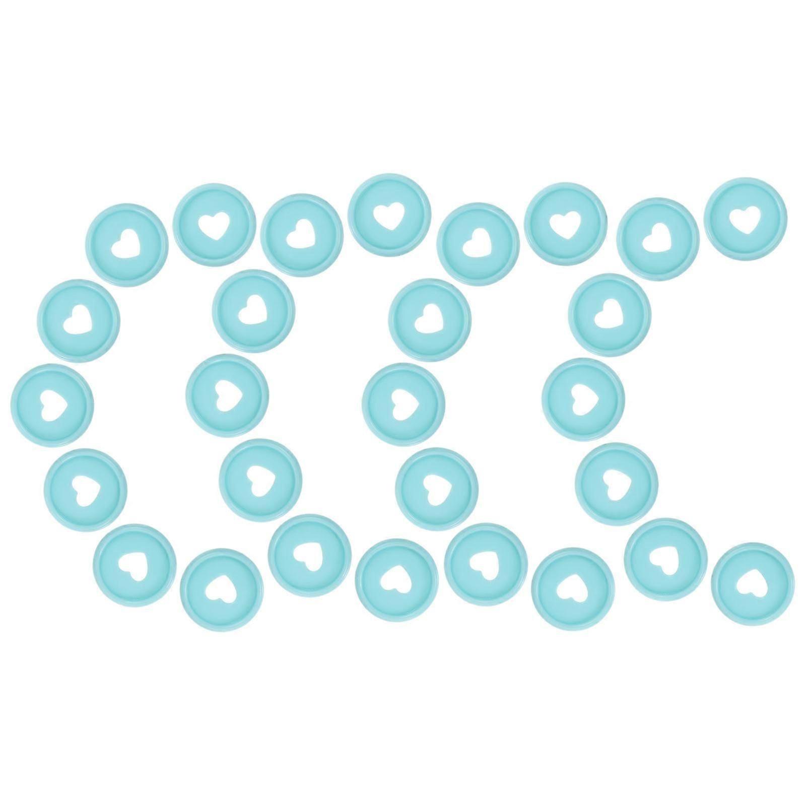 Planner Binder Discs Plastic for Notebook Binding 200Pcs Sky-Blue Discs