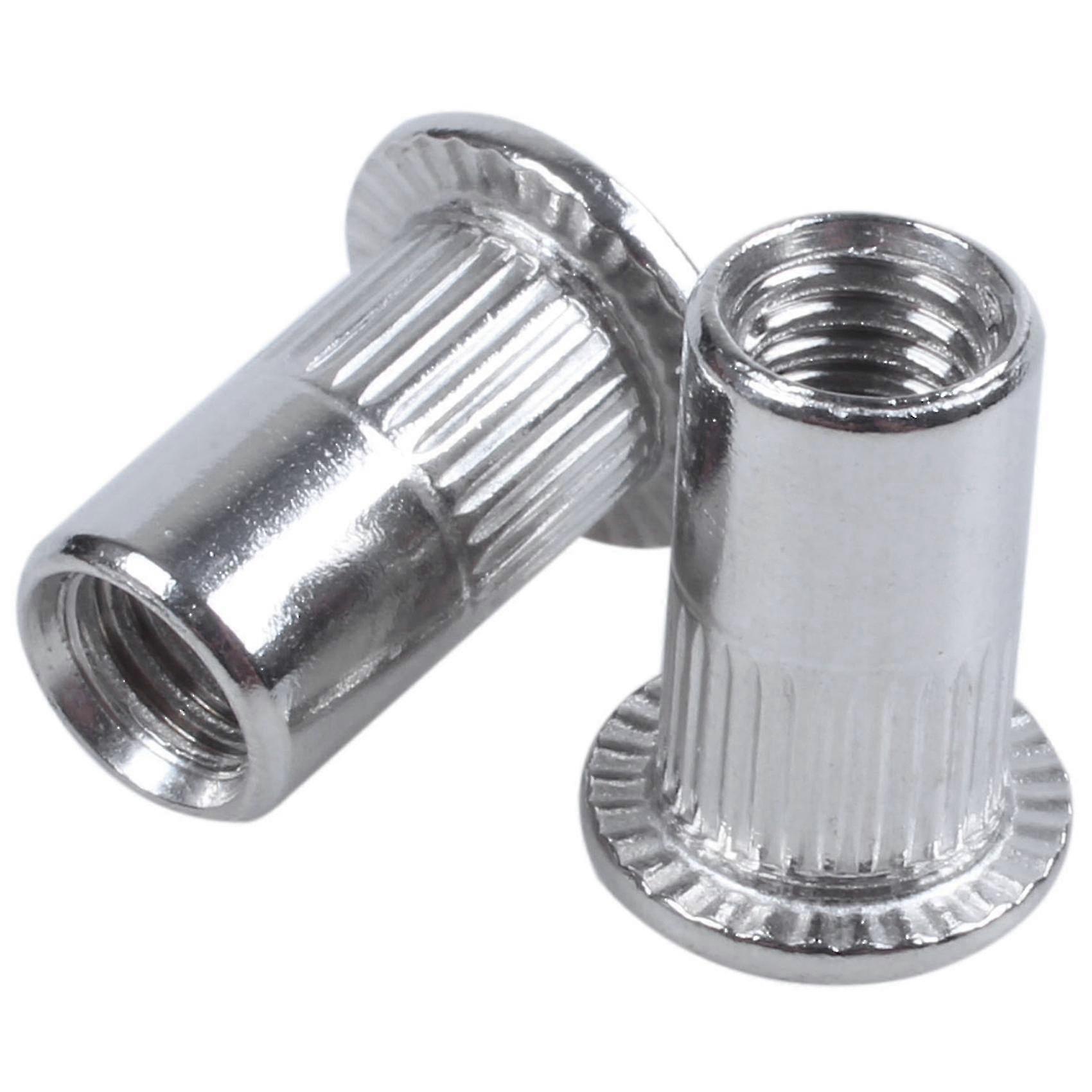 200x M5 Stainless Steel Flat Head Threaded Rivet Nut