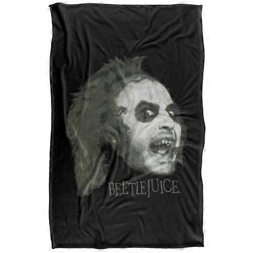 Beetlejuice Large Face Soft Touch Blanket