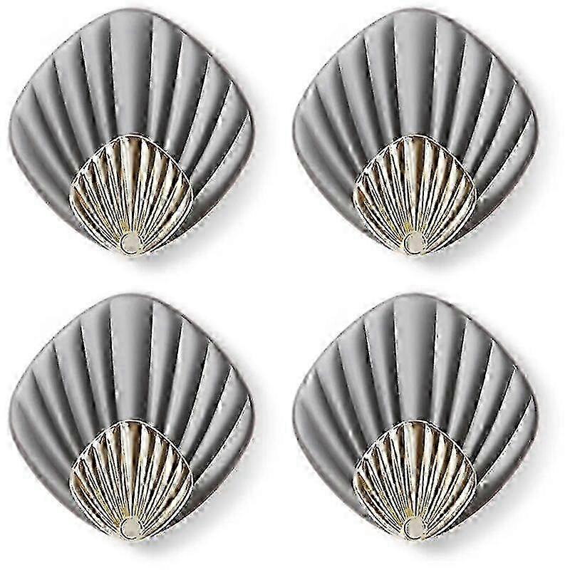 4-Pack Gray Self-Adhesive Hooks