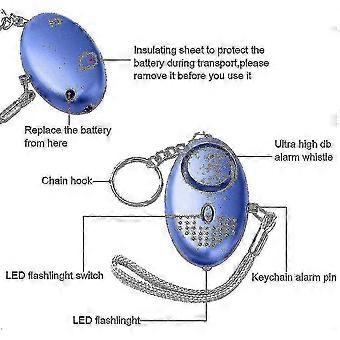 5 Pack 140db Personal Security Alarm Keychain With Led Light, Personal Alarm