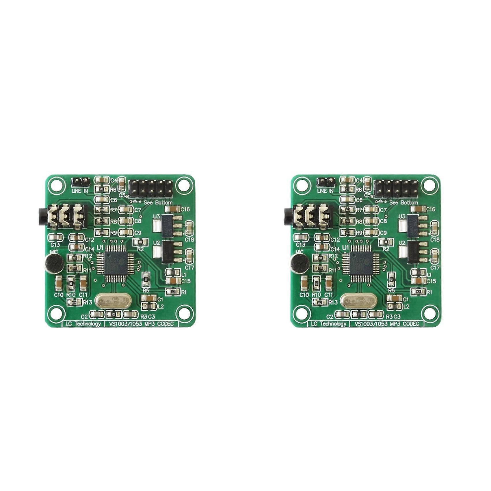 2X VS1003 Module MP3 Playback Audio Decoding Onboard Microphone Multifunction Convenience Module