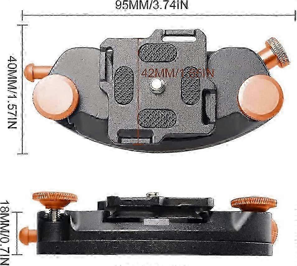 Camera Belt Buckle Quick Release Camera Belt DSLR Camera Mount (Orange)