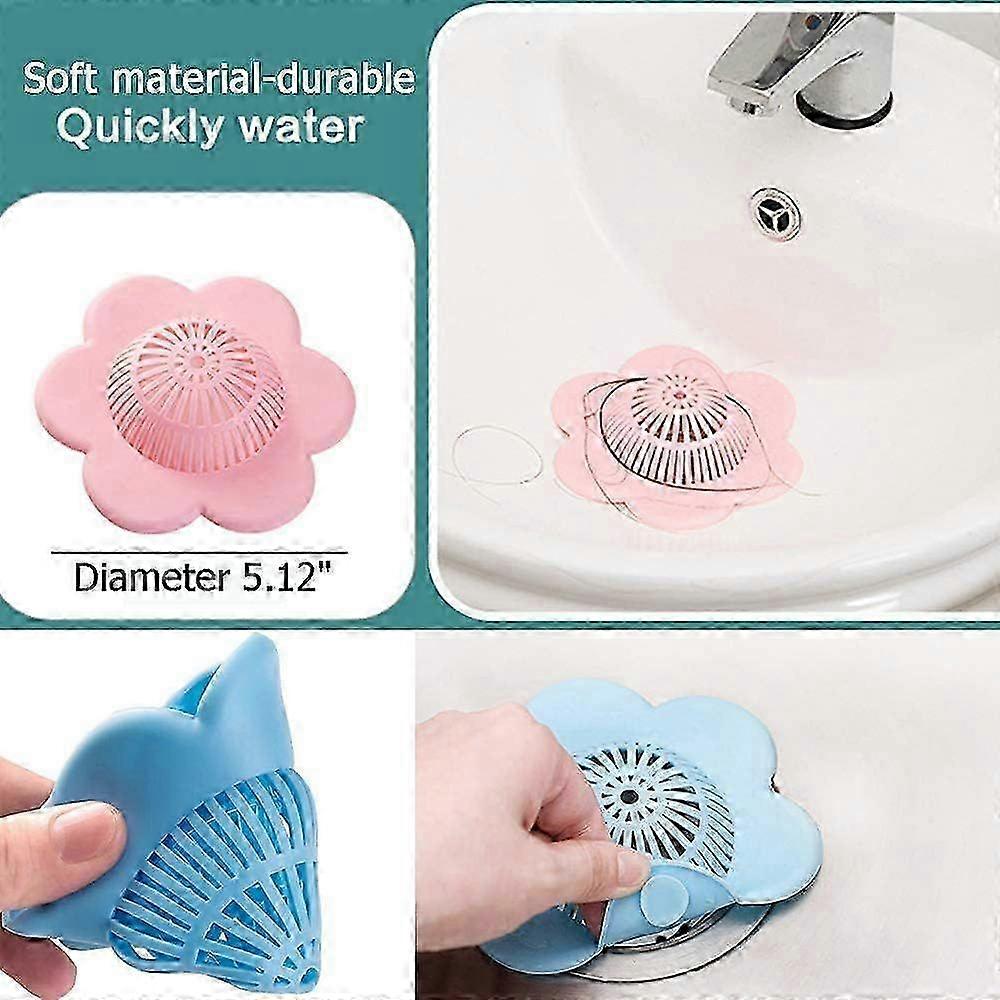 Flower Design Silicone Drain Protector
