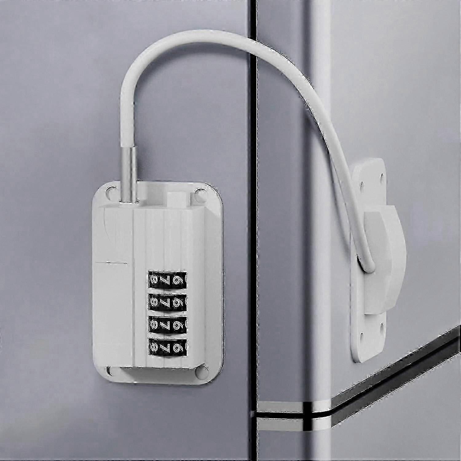Password-Protected Childproof Lock for Refrigerators, Cabinets, and Drawers with Secure Storage Functionality