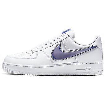 Nike Air Force 1 Low Oversized Swoosh Hvit Racer Blå AO2441-101