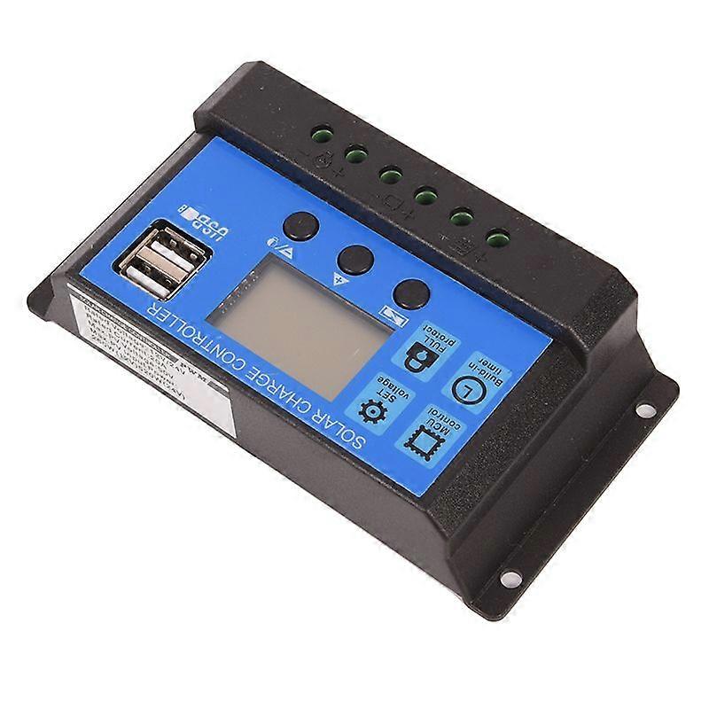 12V/24V Solar Panel Battery Regulator Charge Controller 20A Pwm Lcd Display