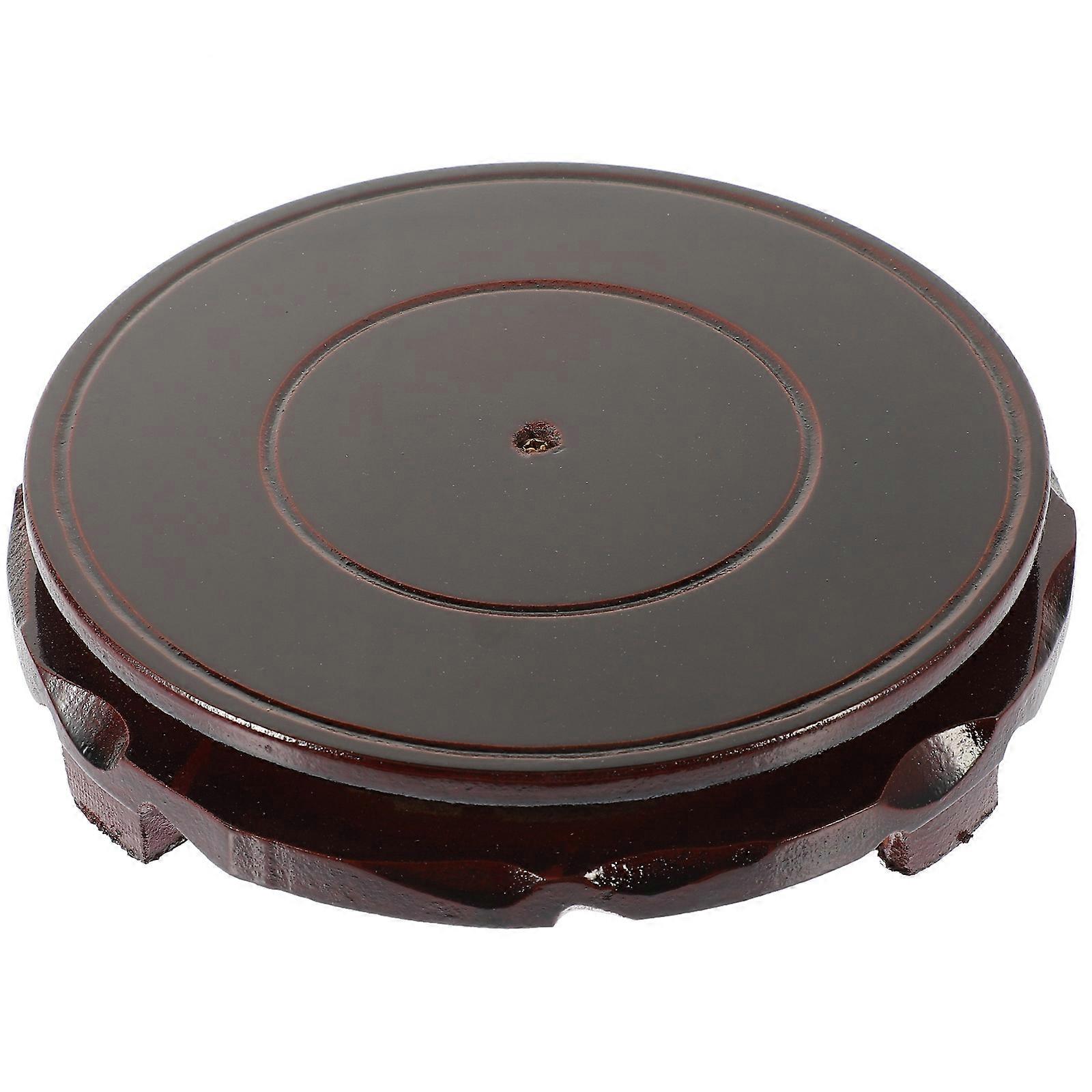 Wooden Flower Pot Base for Display with Durable Structure 2Pcs Set
