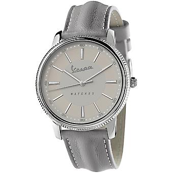 Vespa Erbe japanische Quarz Analog Man Uhr mit VA01HER-SS03CP Kuhfell Armband
