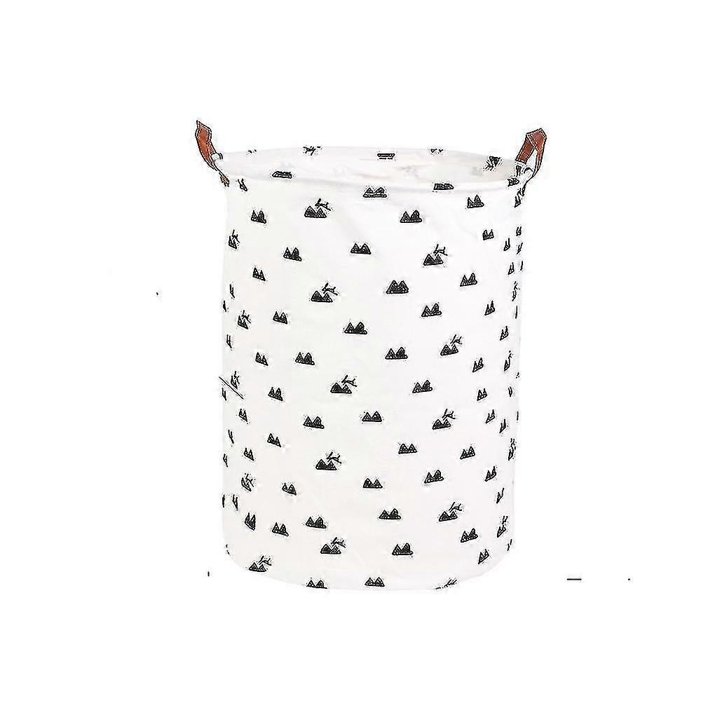 Cotton-Linen Foldable Storage Basket
