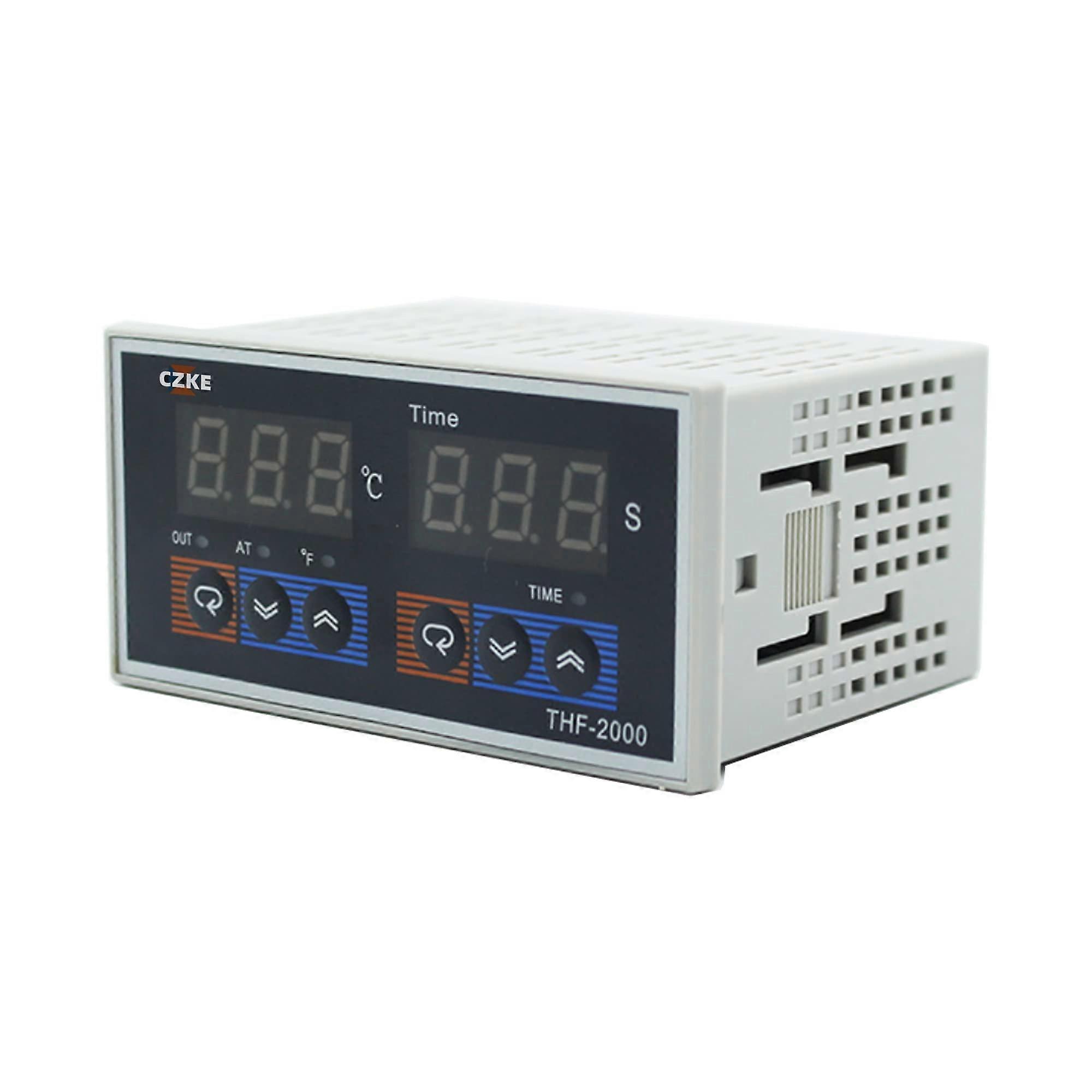 THF2000 PID Temperature Controller AC85265V Digital Display SSR Output Time and Temp Control Instrument