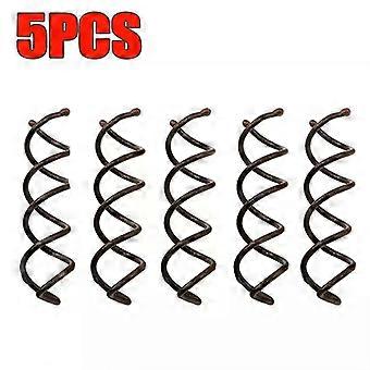 5pcs Magic Hair Styling Spiral Spin Hairpin Hairdisk Meatball Head Rubber Clip  Accessories for Women Girls Hair Braiding Tool