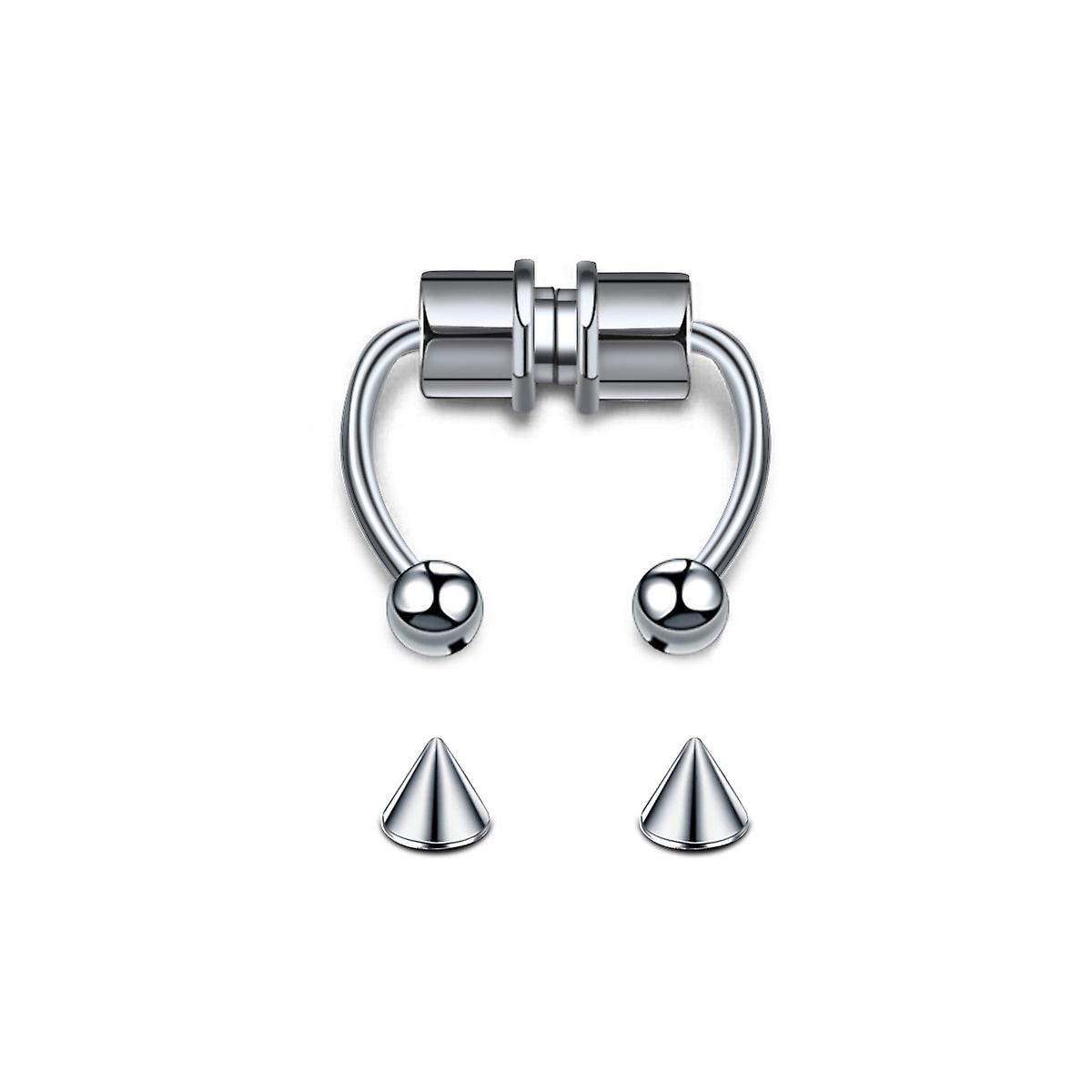 Magnetic False Perforated Nose Ring
