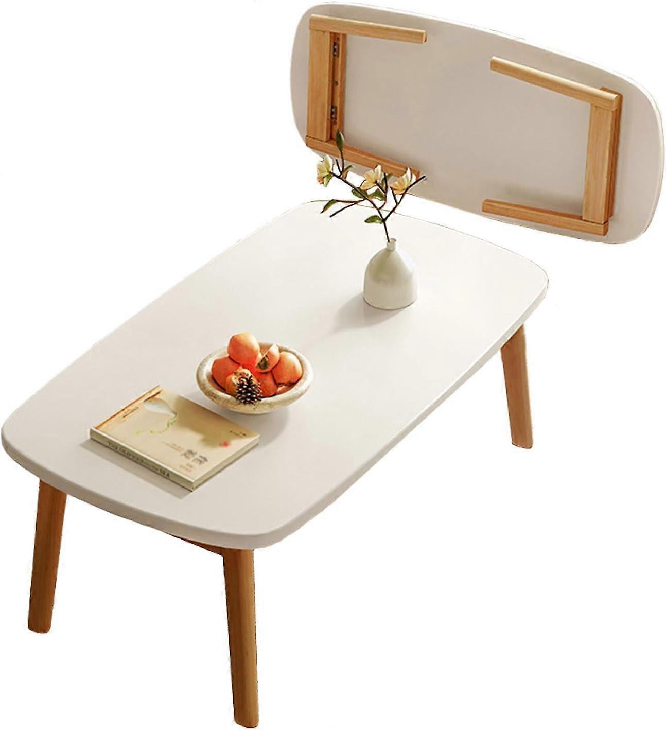 Walnut Folding Coffee Table 120cm, SpaceSaving Foldable Design for Small Spaces, No Assembly Needed