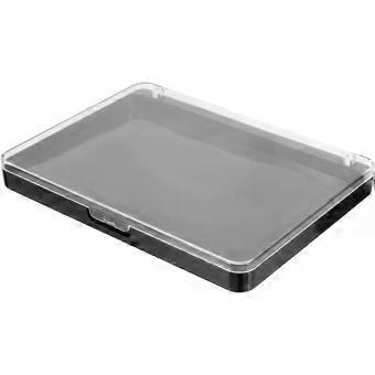 Magnetic Empty Eyeshadow Palette Tray for DIY Makeup, Black Acrylic