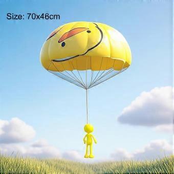 1Pcs Hand Throwing Parachute Kids Outdoor Funny Toys Game Play Toys For Children Fly Parachute Sport With Mini Soldier Toys