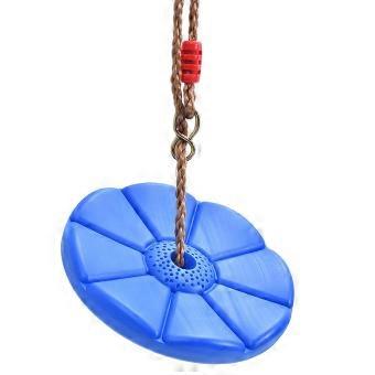 Kids Disc Swing Children Heavy Duty Plastic Disc Swing Seat for Outdoor Backyard Petal Yellow